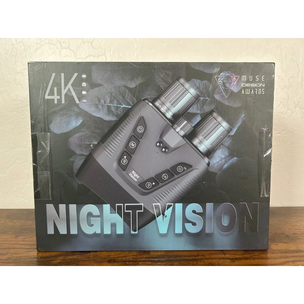4K‎ HD Night Vision Binoculars Digital Infrared Goggles Total Darkness 4K Video